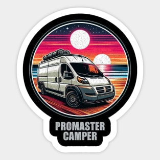 Promaster camper sunset Sticker